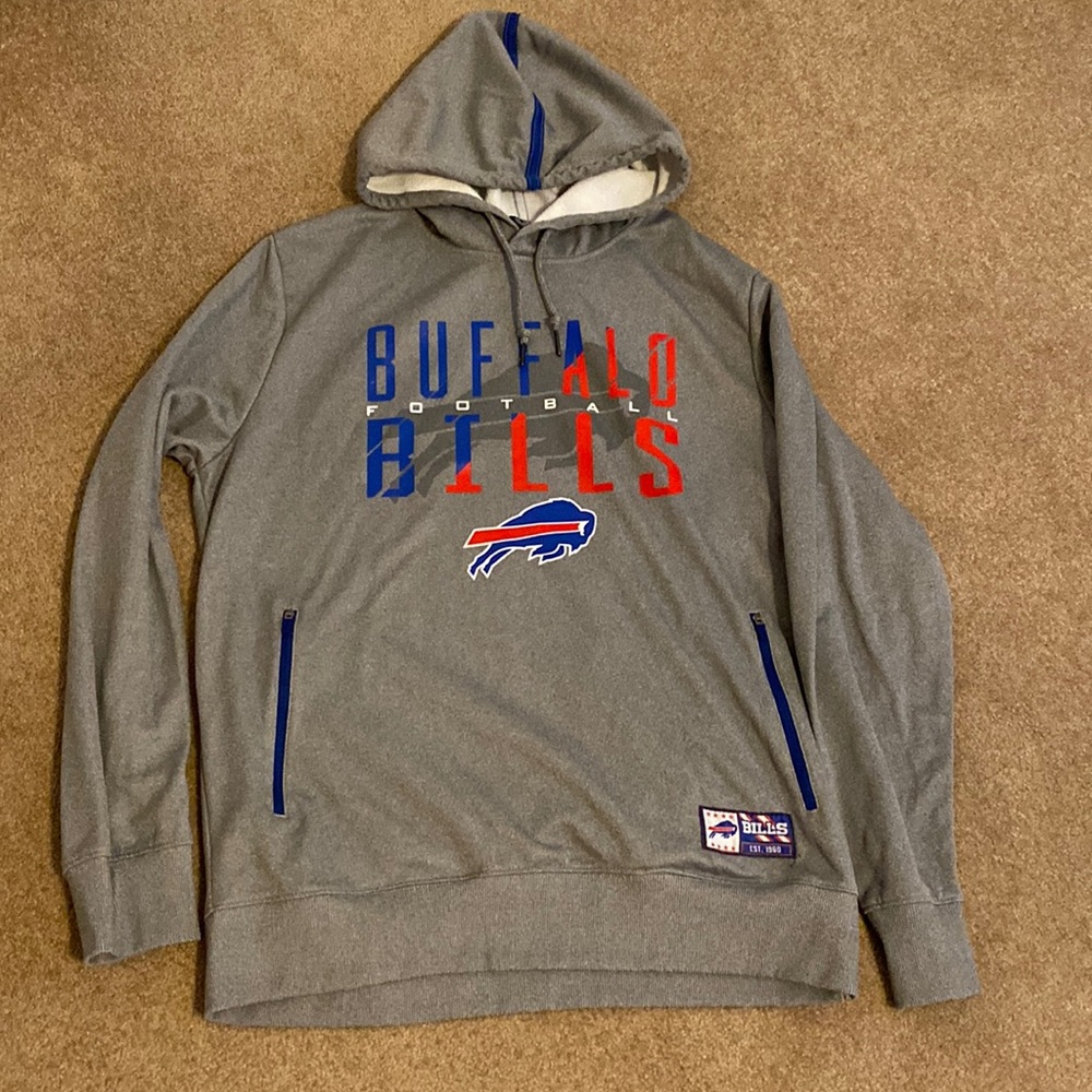 Gray Buffalo Bills Hoodie